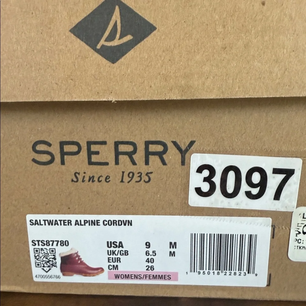 Sperry Saltwater Alpine Bootie Size 9